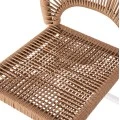 ΣΚΑΜΠΟ ΑΛΟΥΜΙΝΙΟΥ ΜΕ RATTAN ΜΕΣΑΙΟΥ ΥΨΟΥΣ ΛΕΥΚΟ HM5920.01 46x58x95Yεκ.