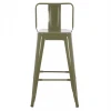 ΣΚΑΜΠΟ ΜΠΑΡ ΜΕΣΑΙΟΥ ΥΨΟΥΣ ΜΕΤΑΛΛΙΚΟ MELITA-PRO HM8574.43 DARK OLIVE GREEN 43x43x88Υεκ.