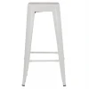 ΣΚΑΜΠΟ ΜΠΑΡ ΜΕΤΑΛΛΙΚΟ MELITA-PRO HM8642.41 ΣΕ ΛΕΥΚΟ ΜΑΤ 43x43x78Υεκ.