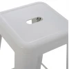 ΣΚΑΜΠΟ ΜΠΑΡ ΜΕΤΑΛΛΙΚΟ MELITA-PRO HM8642.41 ΣΕ ΛΕΥΚΟ ΜΑΤ 43x43x78Υεκ.