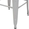 ΣΚΑΜΠΟ ΜΠΑΡ ΜΕΤΑΛΛΙΚΟ MELITA-PRO HM8642.41 ΣΕ ΛΕΥΚΟ ΜΑΤ 43x43x78Υεκ.