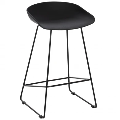 ΣΚΑΜΠΟ ΜΠΑΡ NAILA HM9299.02 ΜΑΥΡΟ ΜΕΣΑΙΟΥ ΥΨΟΥΣ 44x44x74Yεκ.