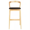 ΣΚΑΜΠΟ ΜΠΑΡ NAMI HM9952.01 RUBBERWOOD ΣΕ ΟΑΚ-ΜΑΥΡΟ PU 47,5x59x102,5Υεκ.