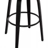 ΣΚΑΜΠΟ ΜΠΑΡ ΠΕΡΙΣΤΡΕΦΟΜΕΝΟ BECKER HM18251.03 PLYWOOD ΜΑΥΡΟ--ΚΑΦΕ ΥΦΑΣΜΑ 50x52x100Υ