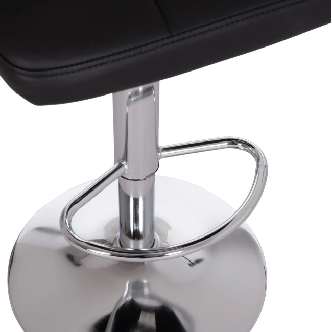 ΣΚΑΜΠΟ ΜΠΑΡ ΠΕΡΙΣΤΡΕΦΟΜΕΝΟ DIANA HM202.21 ΜΑΥΡΟ PU--ΜΕΤΑΛΛΟ ΧΡΩΜΙΟ 44x52x109Υεκ.