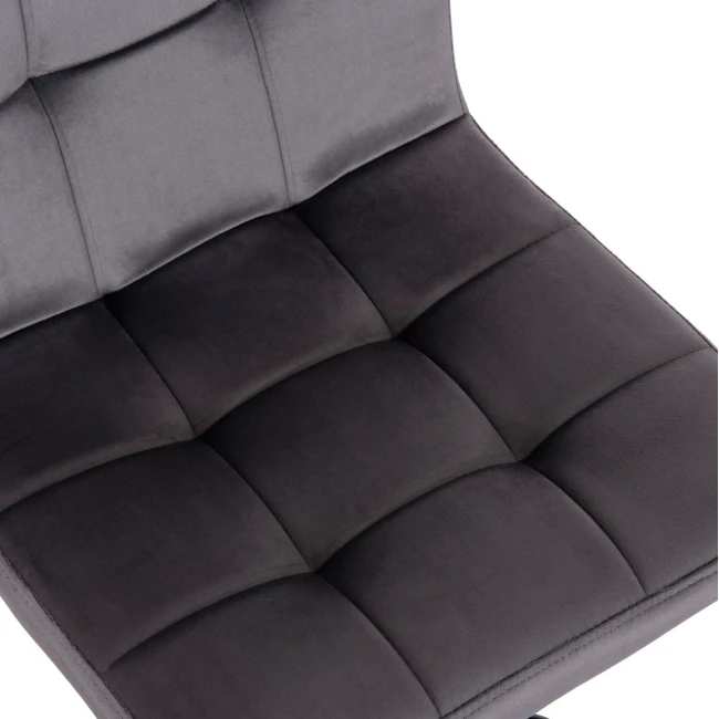 ΣΚΑΜΠΟ ΜΠΑΡ ΠΕΡΙΣΤΡΕΦΟΜΕΝΟ DIANA HM202.41 ΓΚΡΙ ΒΕΛΟΥΔΟ--ΜΕΤΑΛΛΟ ΜΑΥΡΟ ΜΑΤ 44x52x109Υεκ