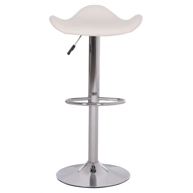 ΣΚΑΜΠO ΜΠΑΡ ΠΕΡΙΣΤΡΕΦΟΜΕΝΟ GANNA HM201.22 ΜΕ ΑΜΟΡΤΙΣΕΡ-ΛΕΥΚΟ PU 44x42x87Υεκ.