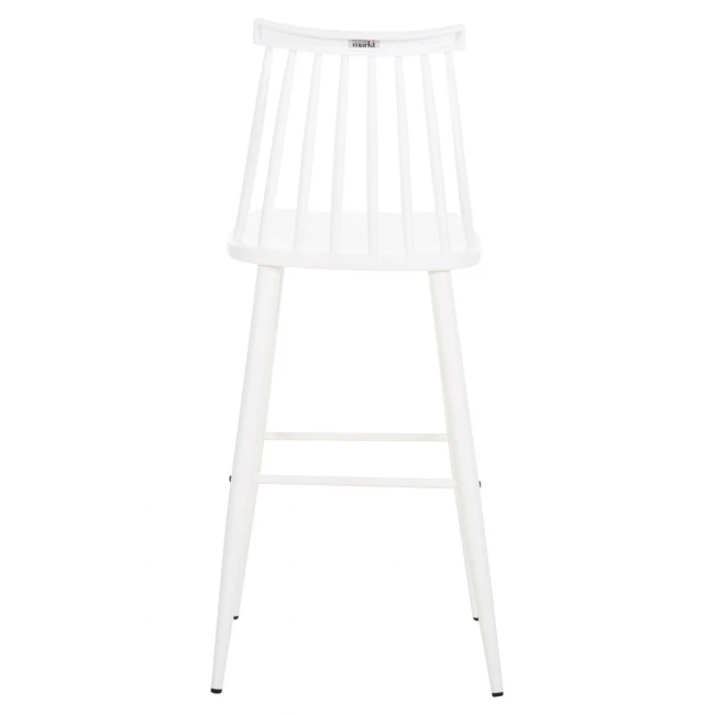 ΣΚΑΜΠΟ ΜΠΑΡ ΨΗΛΟ VANESSA HM8459.11 ΛΕΥΚΟ PP & ΛΕΥΚΑ ΜΕΤΑΛ.ΠΟΔΙΑ 47x48,5x107Υεκ.