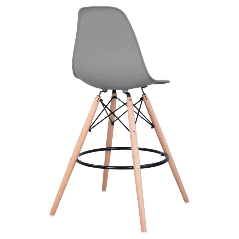 ΣΚΑΜΠΟ ΜΠΑΡ RENATA HM0173.10 ΓΚΡΙ 58x56x107Υ εκ.