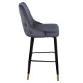 ΣΚΑΜΠΟ ΜΠΑΡ SERENITY HM8519.01 ΑΠΟ ΒΕΛΟΥΔΟ ΓΚΡΙ ΜΕ ΜΕΤΑΛΛΙΚΟ ΣΚΕΛΕΤΟ 51Χ57Χ110Υ εκ.