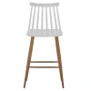 ΣΚΑΜΠΟ ΜΠΑΡ VANESSA HM9300.01 ΛΕΥΚΟ ΜΕΣΑΙΟΥ ΥΨΟΥΣ 43x45x97Υεκ.