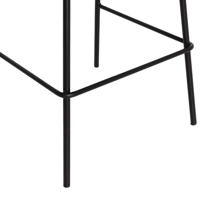 ΣΚΑΜΠΟ ΜΠΑΡ VINCENT HM9298.24 ΜΕΣΑΙΟΥ ΥΨΟΥΣ-ΜΑΥΡΟ ΥΦΑΣΜΑ-ΜΕΤΑΛΛΙΚΑ ΠΟΔΙΑ 43x50x92,5Υεκ