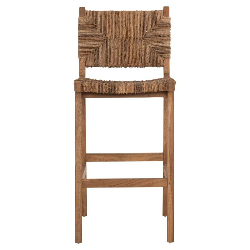 ΣΚΑΜΠΟ ΜΠΑΡ WALTER HM9841 ΞΥΛO TEAK ΣΕ ΦΥΣΙΚΟ-ΨΑΘΑ 46x55x105Υ εκ.