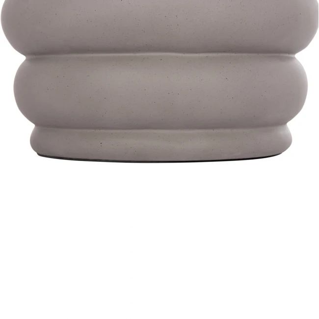 ΤΡΑΠΕΖΙ ΒΟΗΘΗΤΙΚΟ PUFFAT HM18172.03 FIBER CEMENT ΓΚΡΙ- ΞΥΛΟ TEAK TOP Φ45x46Υεκ.