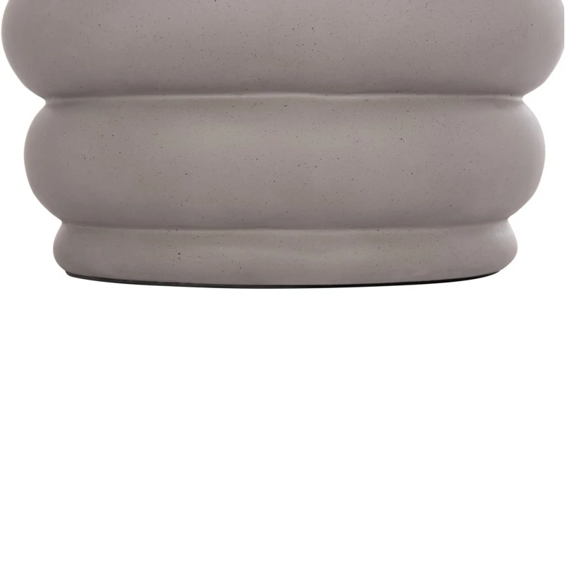 ΤΡΑΠΕΖΙ ΒΟΗΘΗΤΙΚΟ PUFFAT HM18172.03 FIBER CEMENT ΓΚΡΙ- ΞΥΛΟ TEAK TOP Φ45x46Υεκ.