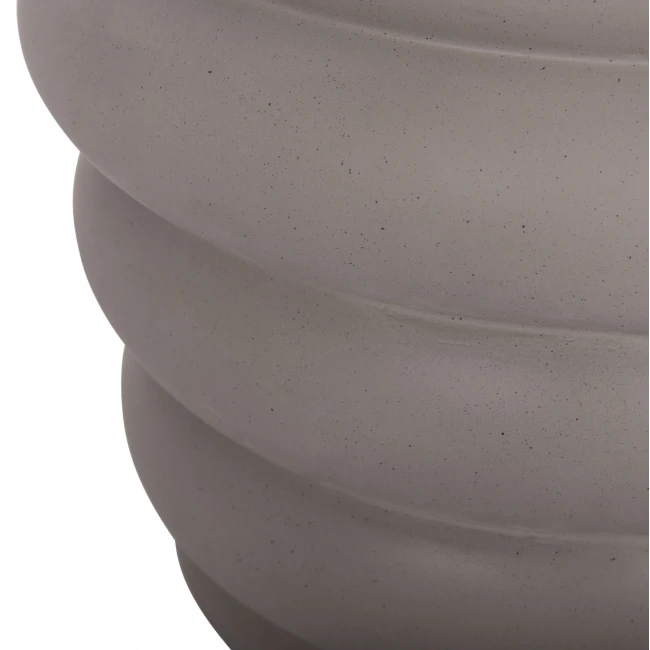 ΤΡΑΠΕΖΙ ΒΟΗΘΗΤΙΚΟ PUFFAT HM18172.03 FIBER CEMENT ΓΚΡΙ- ΞΥΛΟ TEAK TOP Φ45x46Υεκ.