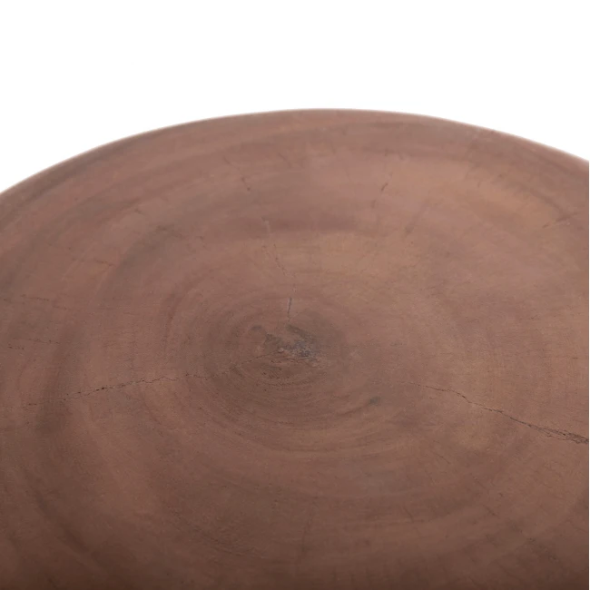 ΤΡΑΠΕΖΙ ΒΟΗΘΗΤΙΚΟ PUFFAT HM18172.03 FIBER CEMENT ΓΚΡΙ- ΞΥΛΟ TEAK TOP Φ45x46Υεκ.