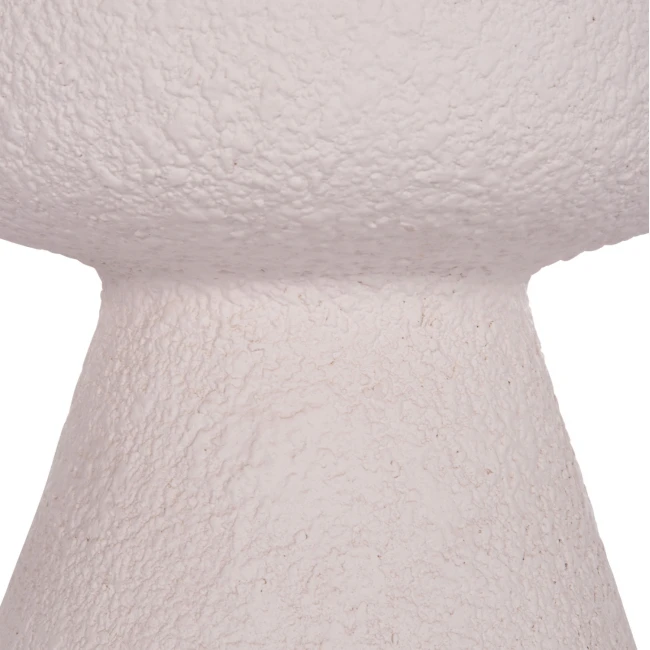 ΣΚΑΜΠΟ ΣΤΡΟΓΓΥΛΟ INTERON HM18171.02 FIBER CEMENT ΣΕ ΛΕΥΚΟ--Φ34x39Υεκ.