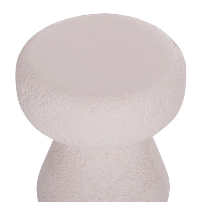 ΣΚΑΜΠΟ ΣΤΡΟΓΓΥΛΟ INTERON HM18171.02 FIBER CEMENT ΣΕ ΛΕΥΚΟ--Φ34x39Υεκ.