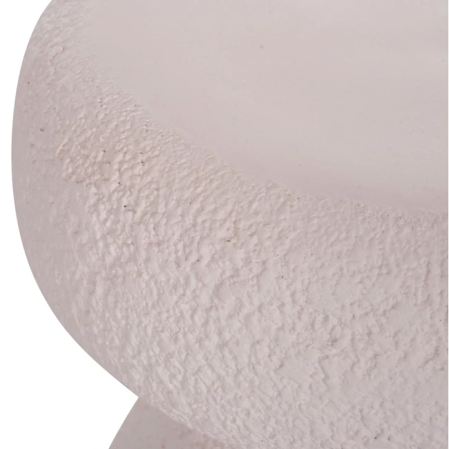 ΣΚΑΜΠΟ ΣΤΡΟΓΓΥΛΟ INTERON HM18171.02 FIBER CEMENT ΣΕ ΛΕΥΚΟ--Φ34x39Υεκ.