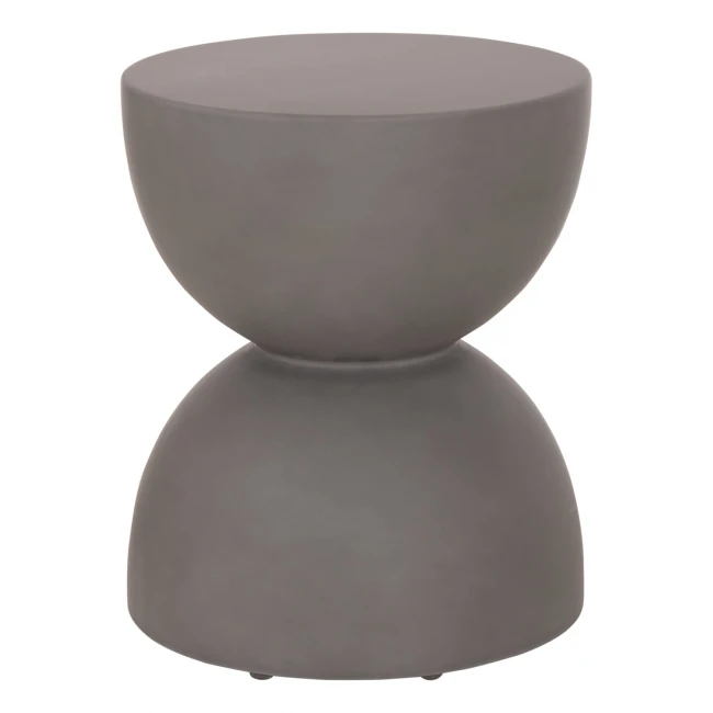 ΣΚΑΜΠΟ ΣΤΡΟΓΓΥΛΟ ZINI HM6580.01 FIBER CEMENT ΣΕ ΓΚΡΙ Φ35x43Υεκ
