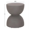 ΣΚΑΜΠΟ ΣΤΡΟΓΓΥΛΟ ZINI HM6580.01 FIBER CEMENT ΣΕ ΓΚΡΙ Φ35x43Υεκ