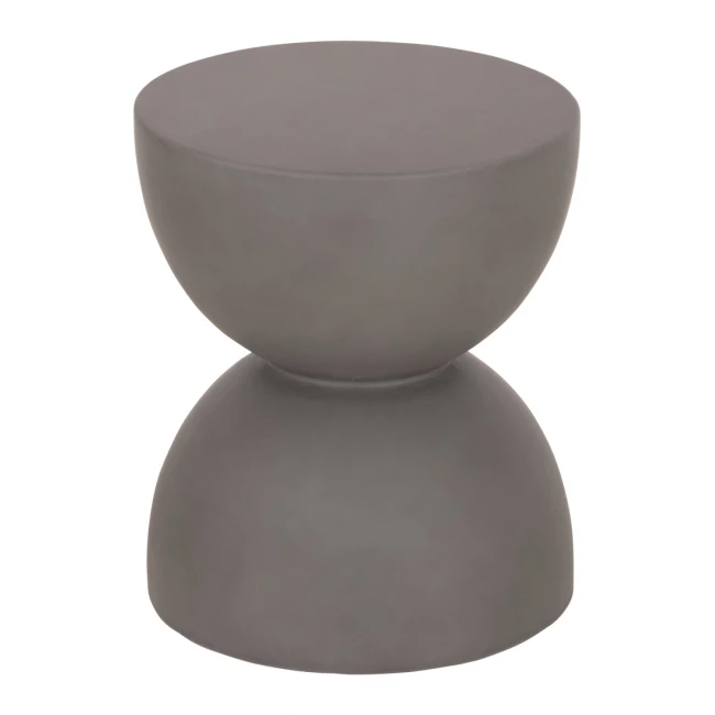 ΣΚΑΜΠΟ ΣΤΡΟΓΓΥΛΟ ZINI HM6580.01 FIBER CEMENT ΣΕ ΓΚΡΙ Φ35x43Υεκ