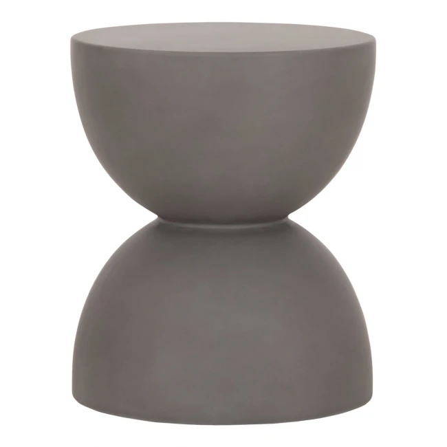 ΣΚΑΜΠΟ ΣΤΡΟΓΓΥΛΟ ZINI HM6580.01 FIBER CEMENT ΣΕ ΓΚΡΙ Φ35x43Υεκ