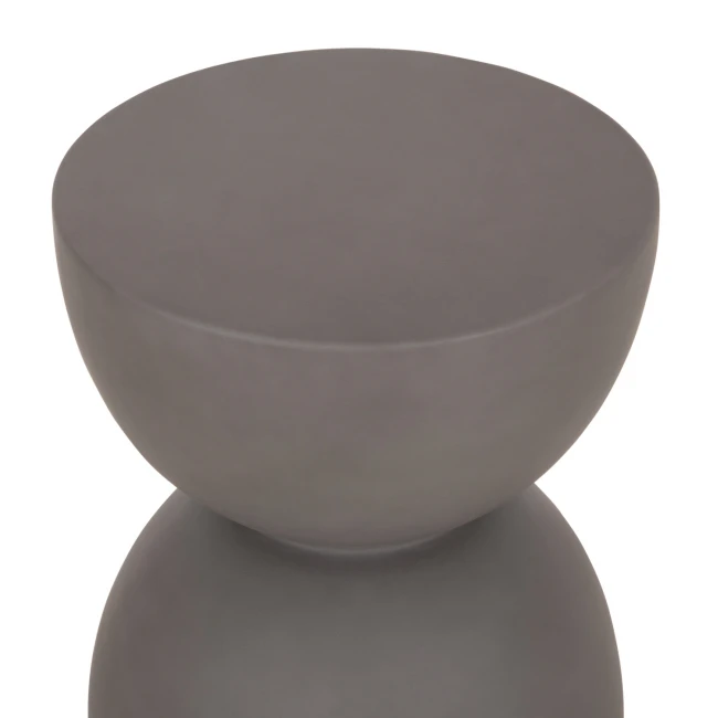ΣΚΑΜΠΟ ΣΤΡΟΓΓΥΛΟ ZINI HM6580.01 FIBER CEMENT ΣΕ ΓΚΡΙ Φ35x43Υεκ