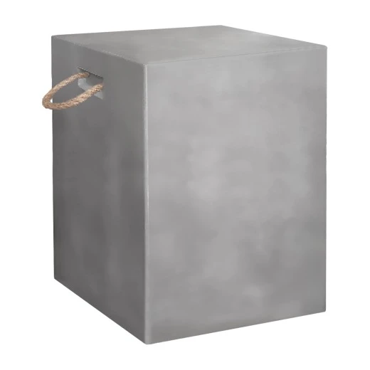 ΣΚΑΜΠΟ ΤΕΤΡΑΓΩΝΟ FIBER CEMENT ΜΕ ΧΕΡΟΥΛΙΑ ZAK HM6581.01 ΣΕ ΓΚΡΙ 36x36x45.5Υεκ