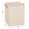 ΣΚΑΜΠΟ ΤΕΤΡΑΓΩΝΟ ΜΕ ΧΕΡΟΥΛΙΑ ZAK HM6581.02 FIBER CEMENT ΣΕ ΜΠΕΖ 36x36x45,5Υεκ