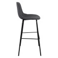 ΣΚΑΜΠΟ VINCENT HM9298.10 ΜΕΣΑΙΟΥ ΥΨΟΥΣ ΓΚΡΙ  ΜΕ ΜΕΤΑΛΛΙΚΑ ΠΟΔΙΑ 47x51x96 εκ.
