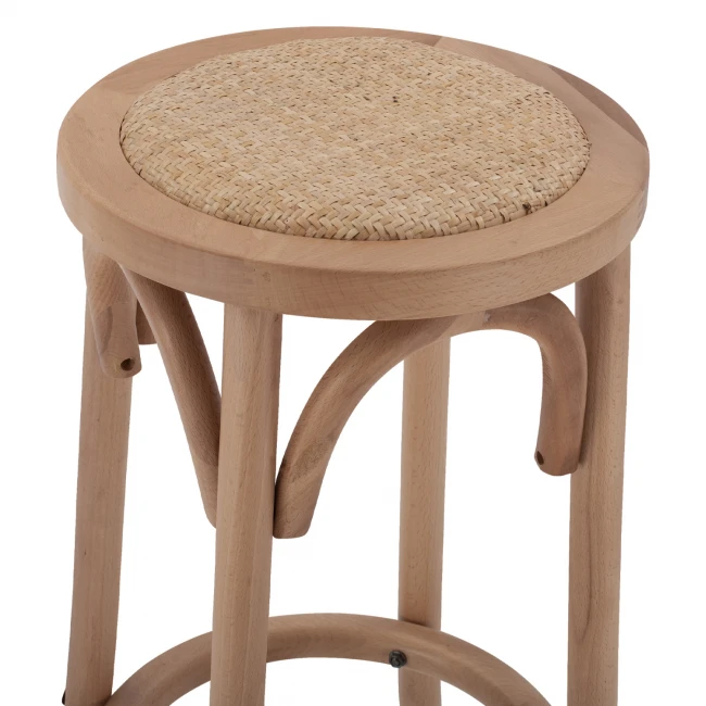 ΣΚΑΜΠΟ ΞΥΛΙΝΟ FAYE ΑΠΟ ΟΞΙΑ DARK HONEY ΜΕ ΨΑΘΑ Φ36Χ70 HM8751.05