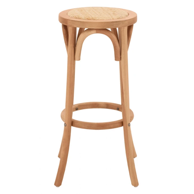 ΣΚΑΜΠΟ ΞΥΛΙΝΟ FAYE ΑΠΟ ΟΞΙΑ ΦΥΣΙΚΟ ΜΕ ΨΑΘΑ Φ36Χ70 HM8751.01 36x36x72 εκ.