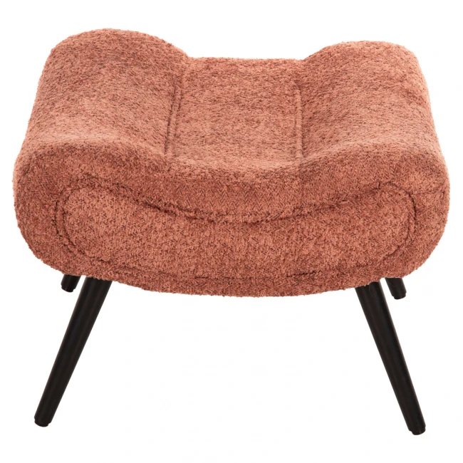 ΣΚΑΜΠΟ-ΥΠΟΠΟΔΙΟ KEMBA HM9606.02 ΡΟΖ ΜΠΟΥΚΛΕ-ΜΑΥΡΑ ΞΥΛΙΝΑ ΠΟΔΙΑ 68X58X40Υ εκ.