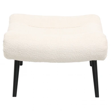 ΣΚΑΜΠΟ-ΥΠΟΠΟΔΙΟ KEMBA HM9606.06 ΕΚΡΟΥ ΜΠΟΥΚΛΕ-ΜΑΥΡΑ ΞΥΛΙΝΑ ΠΟΔΙΑ 68X58X40Υ εκ.