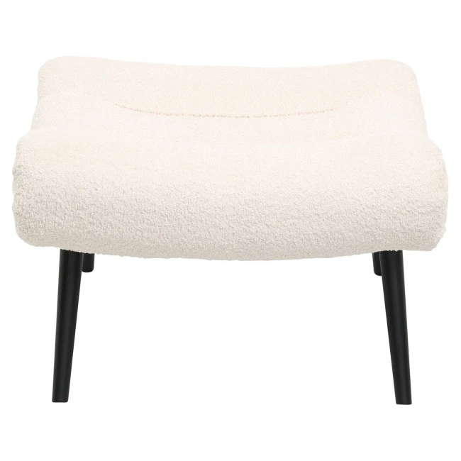 ΣΚΑΜΠΟ-ΥΠΟΠΟΔΙΟ KEMBA HM9606.06 ΕΚΡΟΥ ΜΠΟΥΚΛΕ-ΜΑΥΡΑ ΞΥΛΙΝΑ ΠΟΔΙΑ 68X58X40Υ εκ.