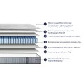 ΣΤΡΩΜΑ ΔΙΠΛΟ HYPNOTTICA HM748.06 POCKET SPRINGS--ΛΕΥΚΟ 160x200x25Υεκ.