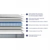 ΣΤΡΩΜΑ ΜΟΝΟ HYPNOTTICA HM748.01 POCKET SPRINGS--ΛΕΥΚΟ 90x190x25Υεκ.
