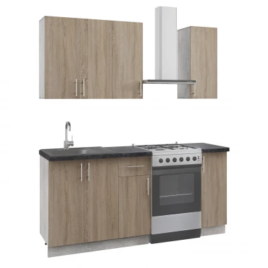 ΣΥΝΘΕΣΗ ΚΟΥΖΙΝΑΣ ΑΠΟ ΜΕΛΑΜΙΝΗ SONAMA ΠΑΓΚΟΣ ΒΑΚΕΛΙΤΗ 120x47x84,8Υεκ.HM2465.11