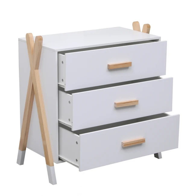 ΣΥΡΤΑΡΙΕΡΑ ΠΑΙΔΙΚH PASCHAL HM2493.03 ΜΕΛΑΜΙΝΗ-ΞΥΛΟ ΠΕΥΚΟΥ 76x40x80.5Υεκ