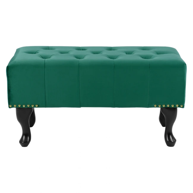 ΤΑΜΠΟΥΡΕ T.CHESTERFIELD EMMA HM226.03 ΚΥΠΑΡΙΣΣΙ ΒΕΛΟΥΔΟ-ΜΑΥΡΑ ΠΟΔΙΑ 80x45x40Υεκ