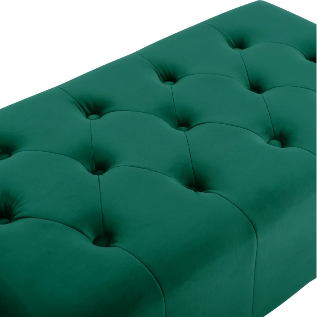 ΤΑΜΠΟΥΡΕ T.CHESTERFIELD EMMA HM226.03 ΚΥΠΑΡΙΣΣΙ ΒΕΛΟΥΔΟ-ΜΑΥΡΑ ΠΟΔΙΑ 80x45x40Υεκ