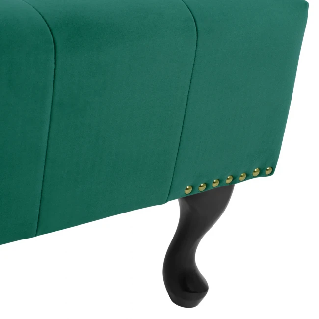 ΤΑΜΠΟΥΡΕ T.CHESTERFIELD EMMA HM226.03 ΚΥΠΑΡΙΣΣΙ ΒΕΛΟΥΔΟ-ΜΑΥΡΑ ΠΟΔΙΑ 80x45x40Υεκ