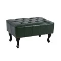ΤΑΜΠΟΥΡΕ ΥΠΟΠΟΔΙΟ T.CHESTERFIELD EMMA HM226.08 PU ΚΥΠΑΡΙΣΣΙ-ΜΑΥΡΑ ΠΟΔΙΑ 80x45x39Yεκ.