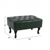 ΤΑΜΠΟΥΡΕ ΥΠΟΠΟΔΙΟ T.CHESTERFIELD EMMA HM226.08 PU ΚΥΠΑΡΙΣΣΙ-ΜΑΥΡΑ ΠΟΔΙΑ 80x45x39Yεκ.