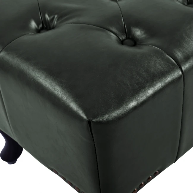 ΤΑΜΠΟΥΡΕ ΥΠΟΠΟΔΙΟ T.CHESTERFIELD EMMA HM226.08 PU ΚΥΠΑΡΙΣΣΙ-ΜΑΥΡΑ ΠΟΔΙΑ 80x45x39Yεκ.