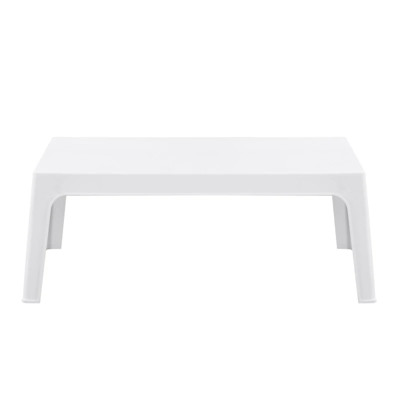 ΤΡΑΠΕΖΑΚΙ ΟΡΘΟΓΩΝΙΟ SLEEK HM6367.01 ΠΟΛΥΠΡΟΠΥΛΕΝΙΟ ΣΕ ΛΕΥΚΟ 99x59.5x39.5Υεκ.