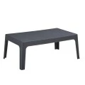 ΤΡΑΠΕΖΑΚΙ ΟΡΘΟΓΩΝΙΟ SLEEK HM6367.10 ΠΟΛΥΠΡΟΠΥΛΕΝΙΟ ΣΕ ΣΚΟΥΡΟ ΓΚΡΙ 99x59.5x39.5Υεκ.