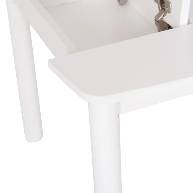 ΤΡΑΠΕΖΑΚΙ ΠΑΙΔΙΚΟ ΜΕ ΑΠΟΘ.ΧΩΡΟΥΣ RICKI HM18339.03 MDF & ΣΥΜΗΔΑ ΣΕ ΛΕΥΚΟ 65x65x47Υεκ